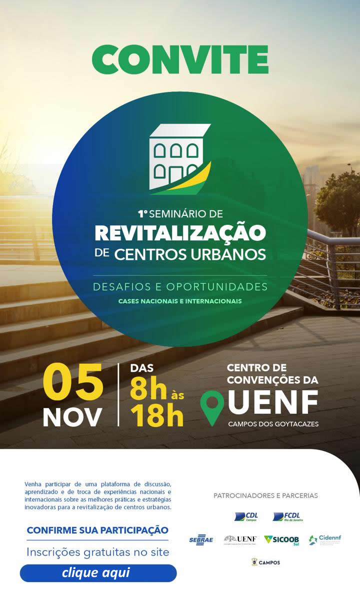 1º Seminário de Revitalização de Centros Urbanos | CDL Campos